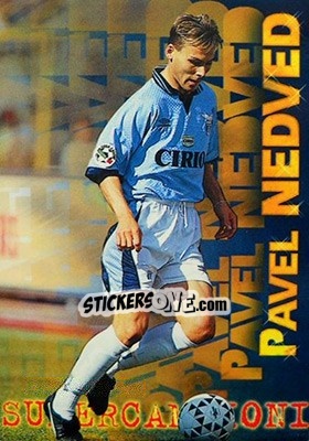 Sticker Pavel Nedved - Calcio Cards 1996-1997 n. 240 - Panini