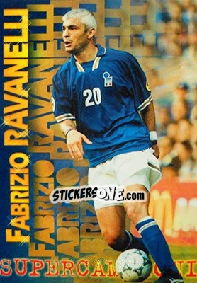 Sticker Fabrizio Ravanelli - Calcio Cards 1996-1997 n. 243 - Panini