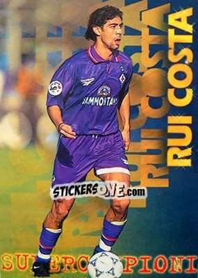 Sticker Rui Costa - Calcio Cards 1996-1997 n. 244 - Panini