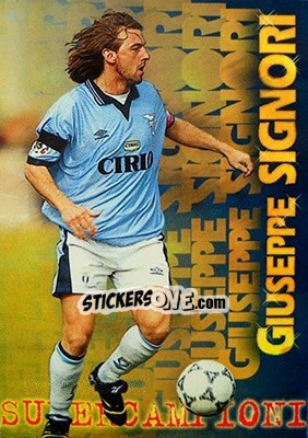 Figurina Giuseppe Signori - Calcio Cards 1996-1997 - Panini