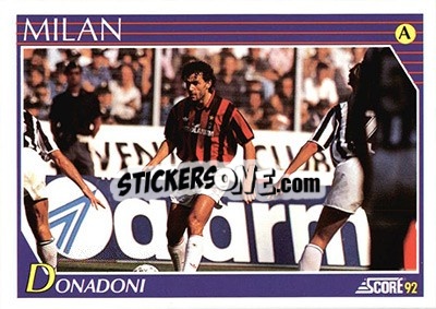 Sticker Roberto Donadoni - Italian League 1992 n. 172 - Score