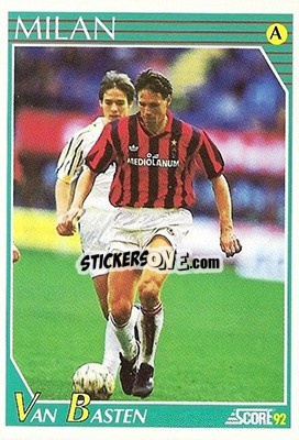 Sticker Marco Van Basten - Italian League 1992 - Score