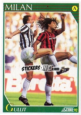 Sticker Ruud Gullit - Italian League 1992 - Score