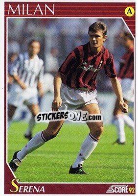 Cromo Aldo Serena - Italian League 1992 - Score