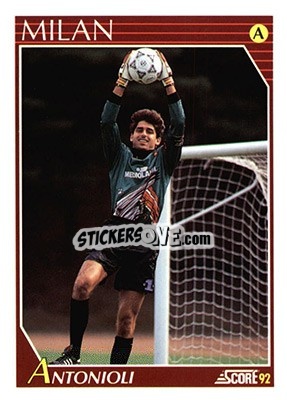 Sticker Francesco Antonioli - Italian League 1992 n. 177 - Score