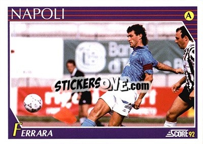 Sticker Ciro Ferrara - Italian League 1992 n. 182 - Score