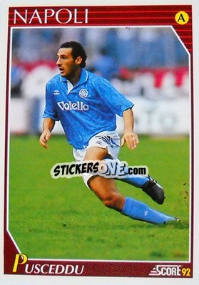 Sticker Vittorio Pusceddu - Italian League 1992 n. 183 - Score