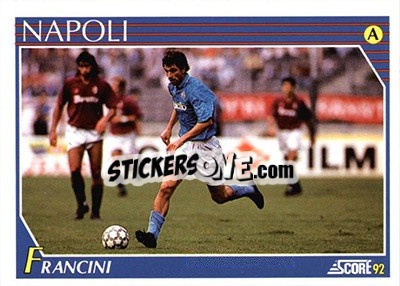 Cromo Giovanni Francini - Italian League 1992 - Score