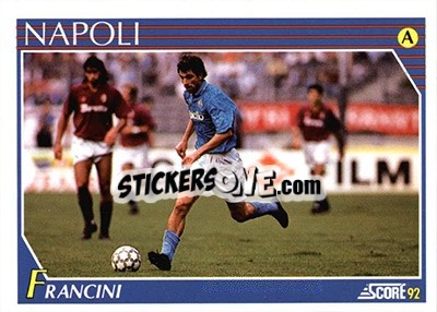 Sticker Giovanni Francini - Italian League 1992 n. 186 - Score