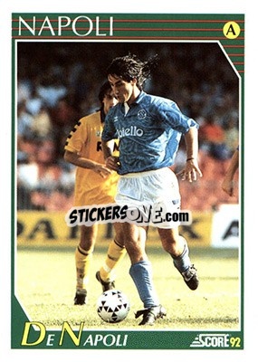 Cromo Fernando De Napoli - Italian League 1992 - Score
