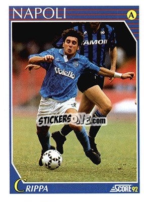 Cromo Massimo Crippa - Italian League 1992 - Score