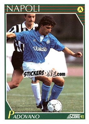 Cromo Michele Padovano - Italian League 1992 - Score