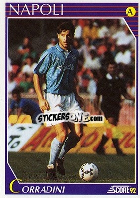 Sticker Giancarlo Corradini - Italian League 1992 - Score