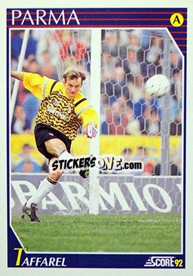 Cromo Taffarel - Italian League 1992 n. 196 - Score