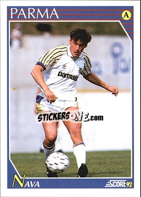 Cromo Stefano Nava - Italian League 1992 - Score