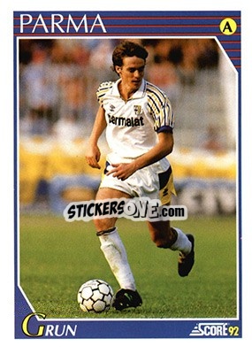 Sticker Georges Grun - Italian League 1992 n. 199 - Score
