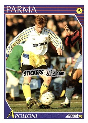 Sticker Luigi Apolloni - Italian League 1992 n. 200 - Score