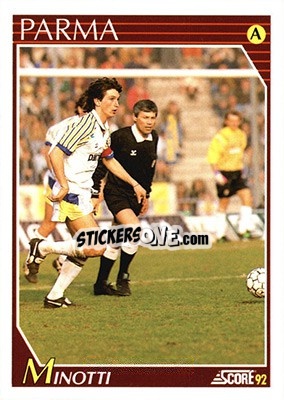 Sticker Lorenzo Minotti - Italian League 1992 n. 201 - Score