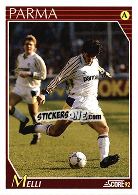 Cromo Alessandro Melli - Italian League 1992 - Score
