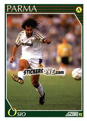 Sticker Marco Osio - Italian League 1992 - Score