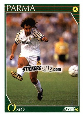 Sticker Marco Osio - Italian League 1992 n. 204 - Score