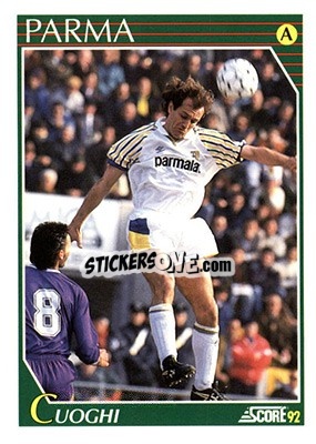 Sticker Stefano Cuoghi - Italian League 1992 - Score