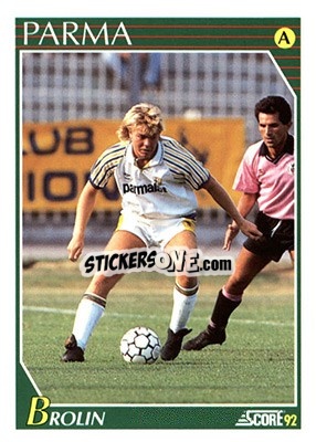 Sticker Tomas Brolin - Italian League 1992 n. 206 - Score