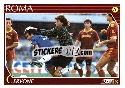 Sticker Giovanni Cervone - Italian League 1992 - Score