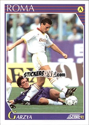 Cromo Luigi Garzya - Italian League 1992 - Score
