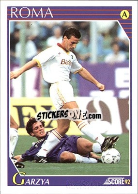 Sticker Luigi Garzya - Italian League 1992 n. 212 - Score