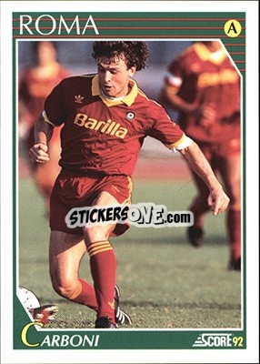 Sticker Amedeo Carboni - Italian League 1992 n. 213 - Score