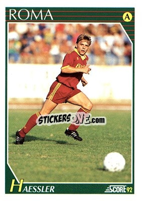 Cromo Thomas Hässler - Italian League 1992 - Score