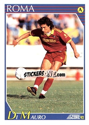 Sticker Fabrizio De Mauro - Italian League 1992 - Score
