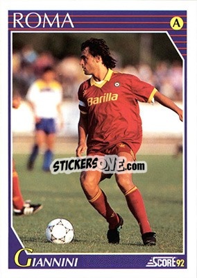 Sticker Giuseppe Giannini - Italian League 1992 - Score