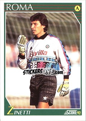 Sticker Giuseppe Zinetti - Italian League 1992 - Score