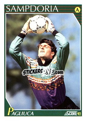 Sticker Gianluca Pagliuca - Italian League 1992 - Score