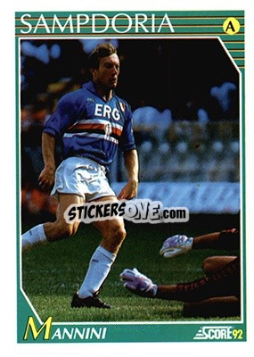 Figurina Moreno Mannini - Italian League 1992 - Score