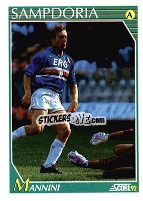 Sticker Moreno Mannini - Italian League 1992 n. 227 - Score
