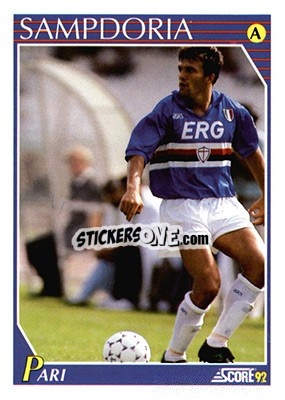 Sticker Fausto Pari - Italian League 1992 - Score