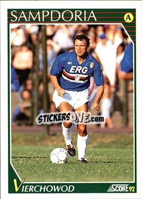 Sticker Pietro Vierchowod - Italian League 1992 - Score