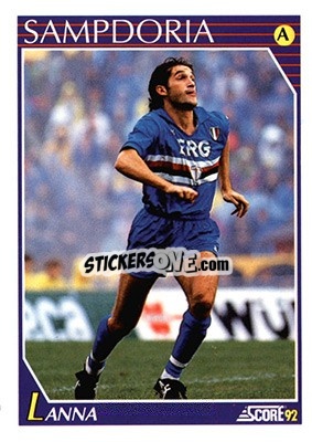 Sticker Marco Lanna - Italian League 1992 - Score