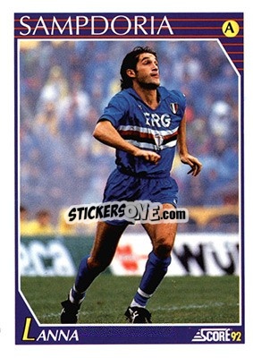 Sticker Marco Lanna - Italian League 1992 n. 231 - Score