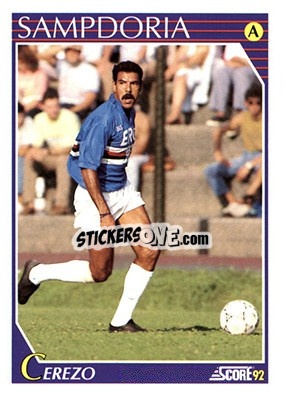 Cromo Antonio Carlos Cerezo - Italian League 1992 - Score