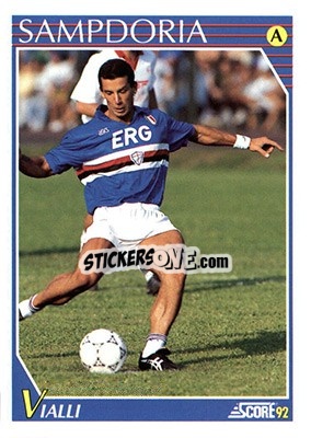 Cromo Gianluca Vialli - Italian League 1992 - Score