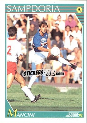 Sticker Roberto Mancini - Italian League 1992 n. 235 - Score