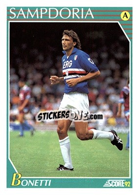 Cromo Dario Bonetti - Italian League 1992 - Score