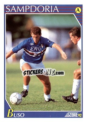 Sticker Renato Buso - Italian League 1992 n. 240 - Score