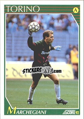 Cromo Luca Marchegiani - Italian League 1992 - Score