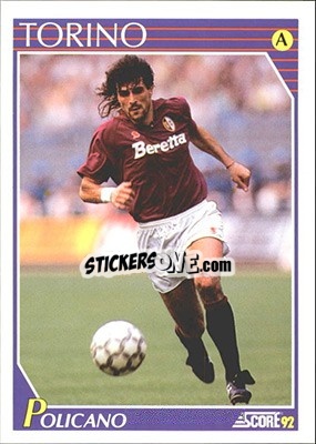 Sticker Roberto Policano - Italian League 1992 - Score