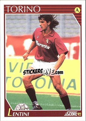 Sticker Gianluigi Lentini - Italian League 1992 n. 247 - Score